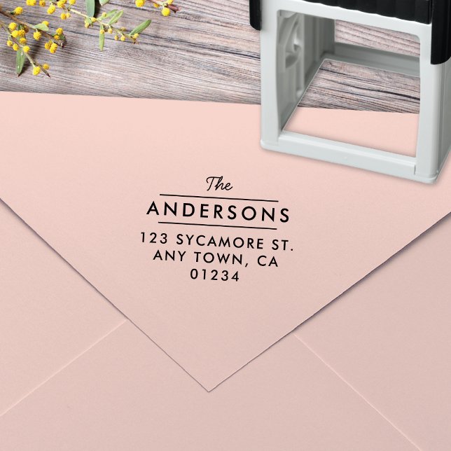 Briefmarke der klassischen Rücksendeadresse Permastempel (Von Creator hochgeladen)