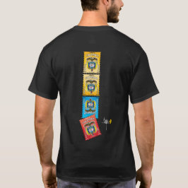 Briefmarke der Kolombie mit dem kolombischen Wappe T-Shirt