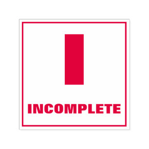 Briefmarke der Lehrerbewertung: I, UNVOLLSTÄNDIG Permastempel