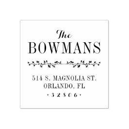 Briefmarke der Monogram-Adresse Gummistempel