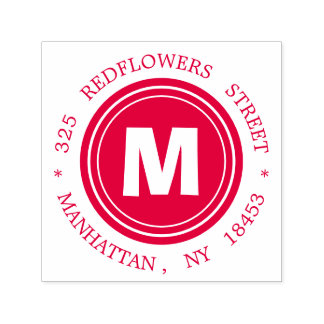 Briefmarke der Monogrammadresse Permastempel