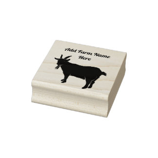 Briefmarke der personalisierten Pygmämie-Ziege Gummistempel