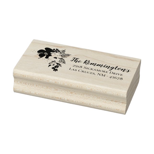 Briefmarke der personalisierten Rücksendeadresse T Gummistempel (Stempel)