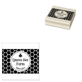 Briefmarke der Queen Bee Farm Wood Art Gummistempel