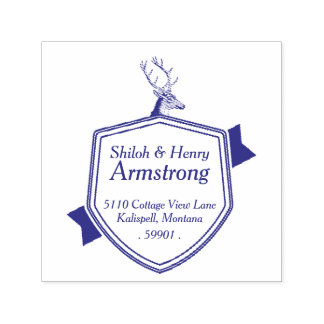 Briefmarke der selbstleuchtenden Rücksendeadresse  Permastempel