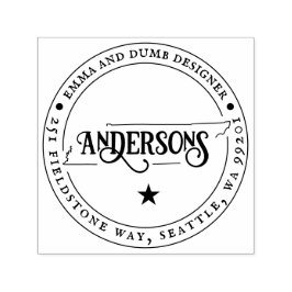 Briefmarke der Tennessee-Rücksendeadresse Permastempel