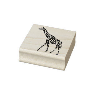 Briefmarke der Tribal-Giraffe Gummistempel