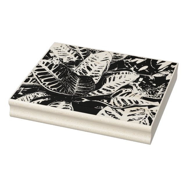 Briefmarke der tropischen Croton-Pflanze Gummistempel (Stempel)