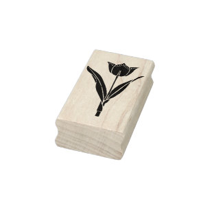 Briefmarke der Tulpenkunst Gummistempel