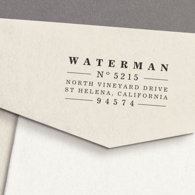 Briefmarke der Vintagen Rücksendeadresse Permastempel (Von Creator hochgeladen)