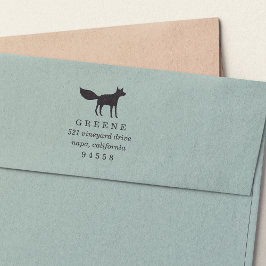 Briefmarke der Waldfuchs-Rücksendeadresse Permastempel