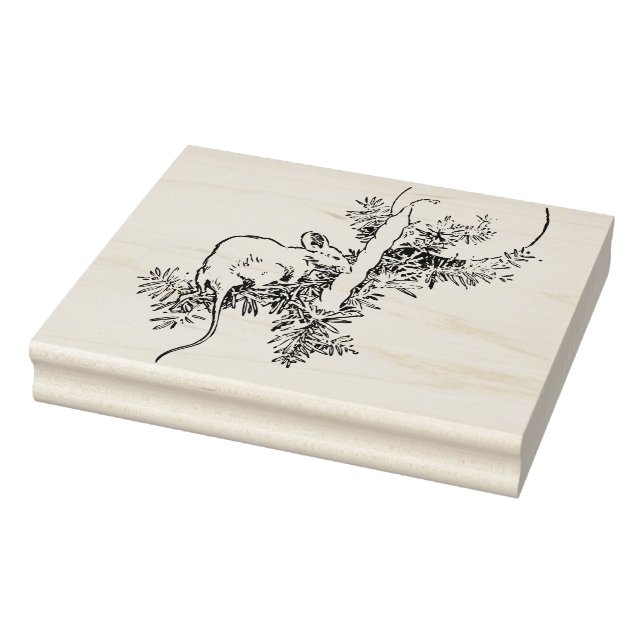 Briefmarke der Weihnachtsmäuse Gummistempel (Stempel)