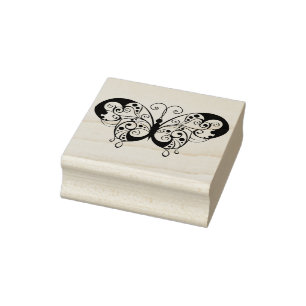 Briefmarke der Zierschmetterlingskunst Gummistempel