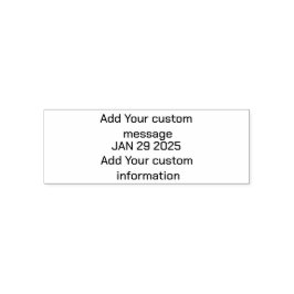 Briefmarke des benutzerdefinierten Datums Permastempel