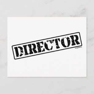 Briefmarke des Direktors Postkarte