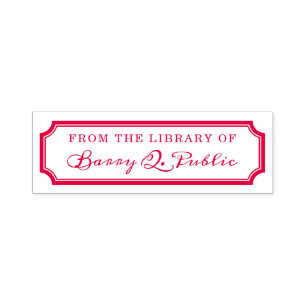 Briefmarke des klassischen Notched Border Library- Permastempel