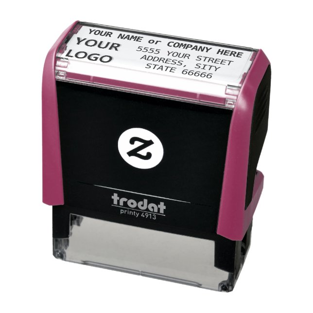 Briefmarke des Namens-Logos - Benutzerdefinierter  Permastempel (Produkt)