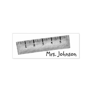 Briefmarke des Personalisiert School-Lehrers aus H Gummistempel