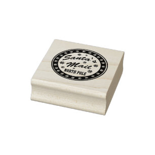 Briefmarke des Weihnachtsmanns Gummistempel