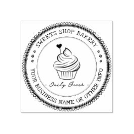 Briefmarke | Elegantes, hausgemachtes Bäckereilogo Gummistempel