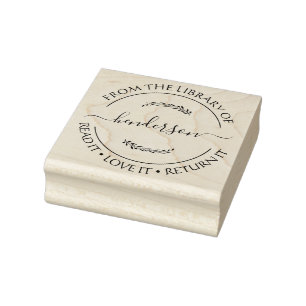 Briefmarke für benutzerdefinierte Bibliotheken Gummistempel