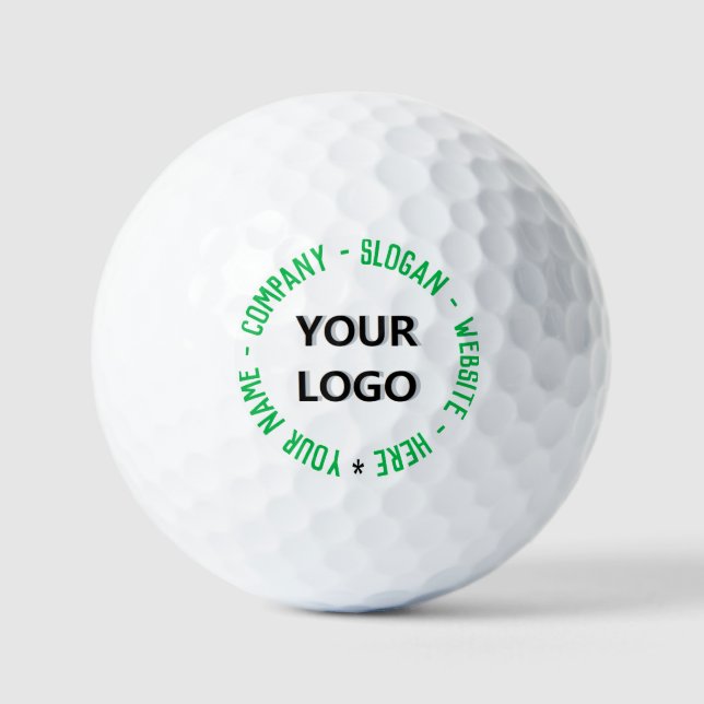 Briefmarke für benutzerdefinierte Logos und Textgo Golfball (Vorderseite)