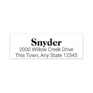 Briefmarke für benutzerdefinierte Textadresse im D Permastempel