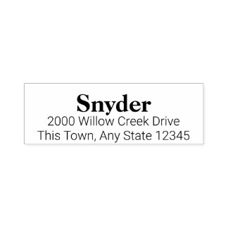 Briefmarke für benutzerdefinierte Textadresse im D Permastempel