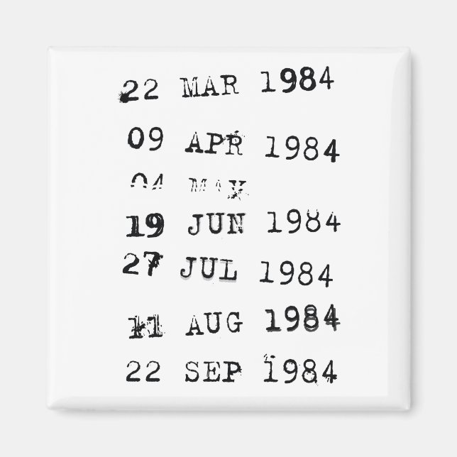 Briefmarke für Bibliotheken: 1984 Magnet (Vorne)
