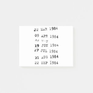 Briefmarke für Bibliotheken: 1984 Post-it Klebezettel