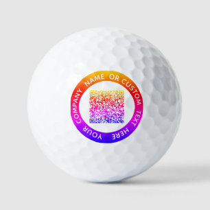 Briefmarke für den QR-Code personalisiert Golfball