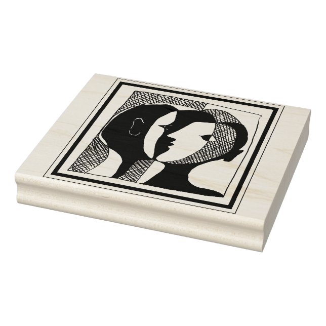 Briefmarke für die Ausführung von Kautschuken mit  Gummistempel (Stempel)