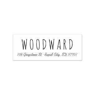 Briefmarke für einfache Handschriftenschrift-Rücks Gummistempel