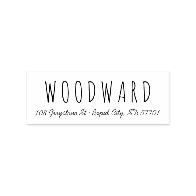 Briefmarke für einfache Handschriftenschrift-Rücks Gummistempel (Prägung)