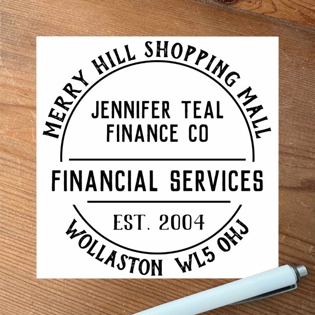 Briefmarke für Finanzdienstleistungen Gummistempel (Von Creator hochgeladen)