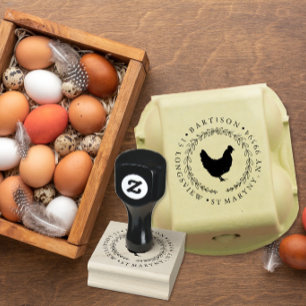 Briefmarke für Hühnerhenne Gummistempel