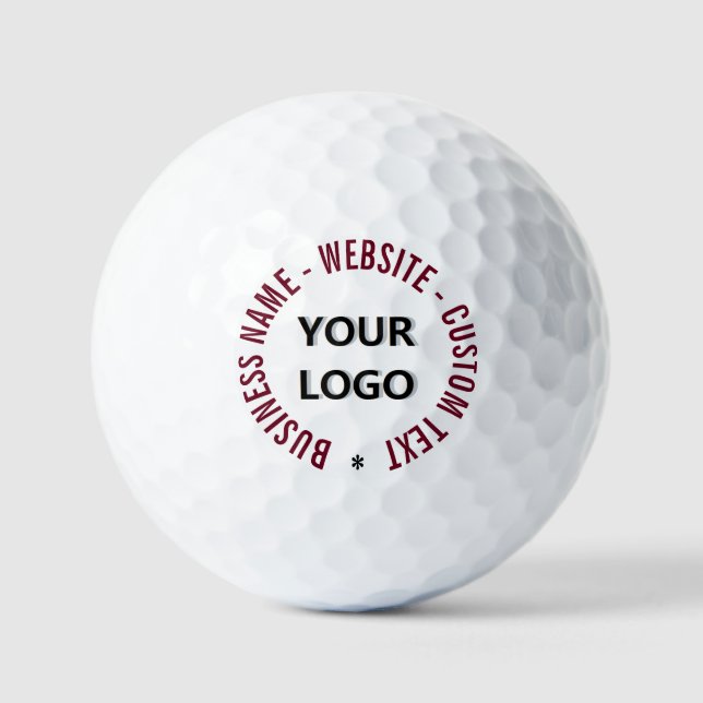 Briefmarke für Ihr Firmenlogo Golfball (Vorderseite)