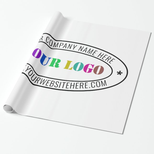 Briefmarke für kundenspezifische Firmenlogos - Per Geschenkpapier (Ungerollt)