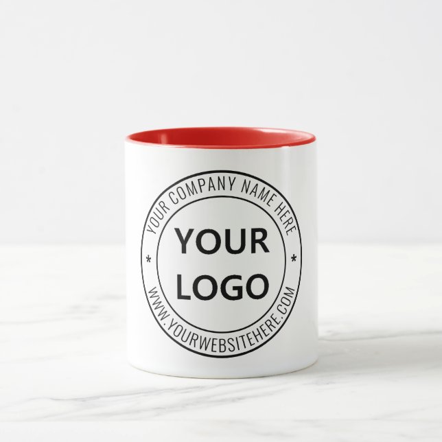 Briefmarke für kundenspezifische Firmenlogos Perso Tasse (Zentrum)