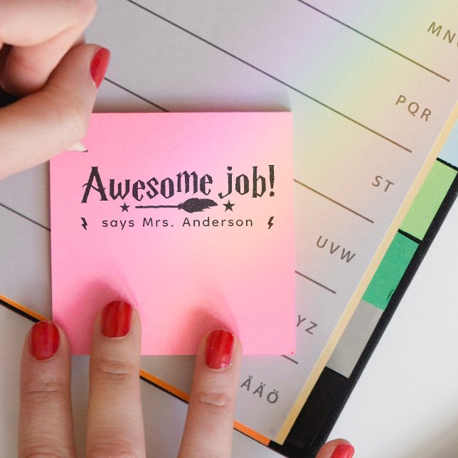 Briefmarke für Lehrer im Klassenzimmer Selbstbewus Permastempel (Von Creator hochgeladen)