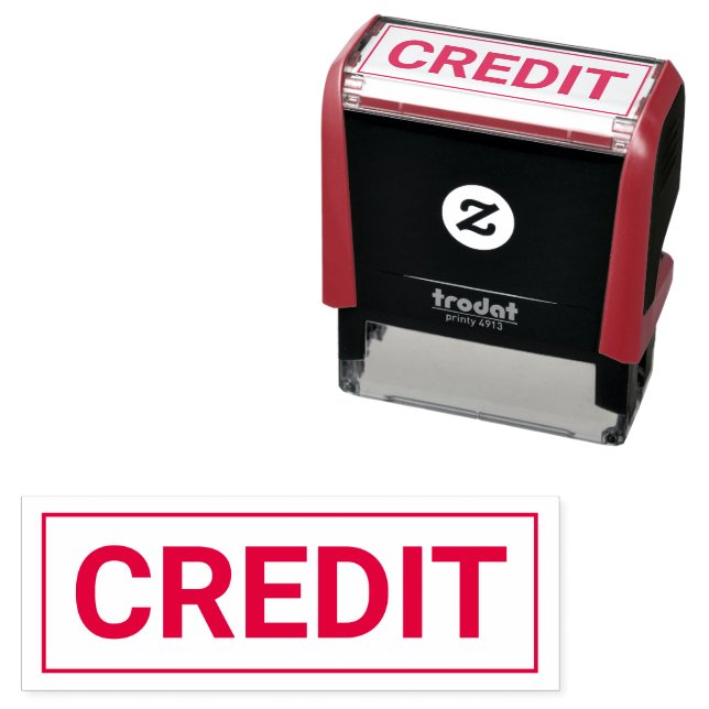 Briefmarke für Office-KREDITEN Permastempel (Beispiel)