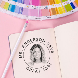 Briefmarke für personalisierte Lehrer mit Briefmar Gummistempel