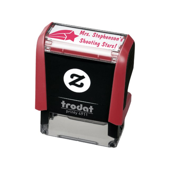 Briefmarke für personalisierte Lehrer mit Star-Prä Permastempel (Produkt)