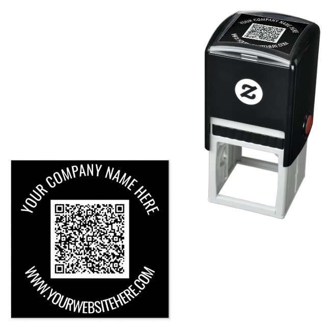 Briefmarke für personalisierten QR-Code für benutz Permastempel (Beispiel)