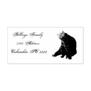 Briefmarke für Selbstfarben/Bär II Permastempel