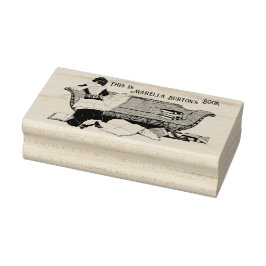 Briefmarke für viktorianische Freizeitbuchbesitzer Gummistempel