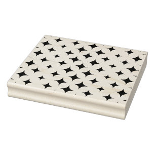 Briefmarke geometrischer Sterne Gummistempel