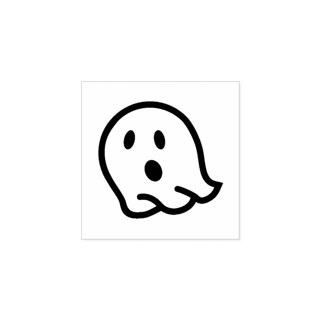 Briefmarke "Ghost" aus Kautschuk Gummistempel (Prägung)
