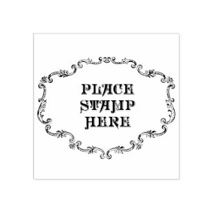 Briefmarke hier platzieren gummistempel