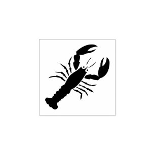 Briefmarke "Hummer" Gummistempel